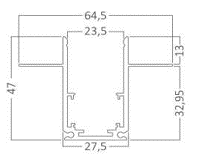 Magnet 48V TrimlessTrack
